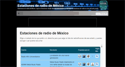 Desktop Screenshot of estaciones-radio-mexico.com