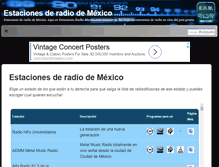 Tablet Screenshot of estaciones-radio-mexico.com